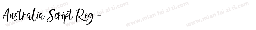 Australia Script Reg字体转换